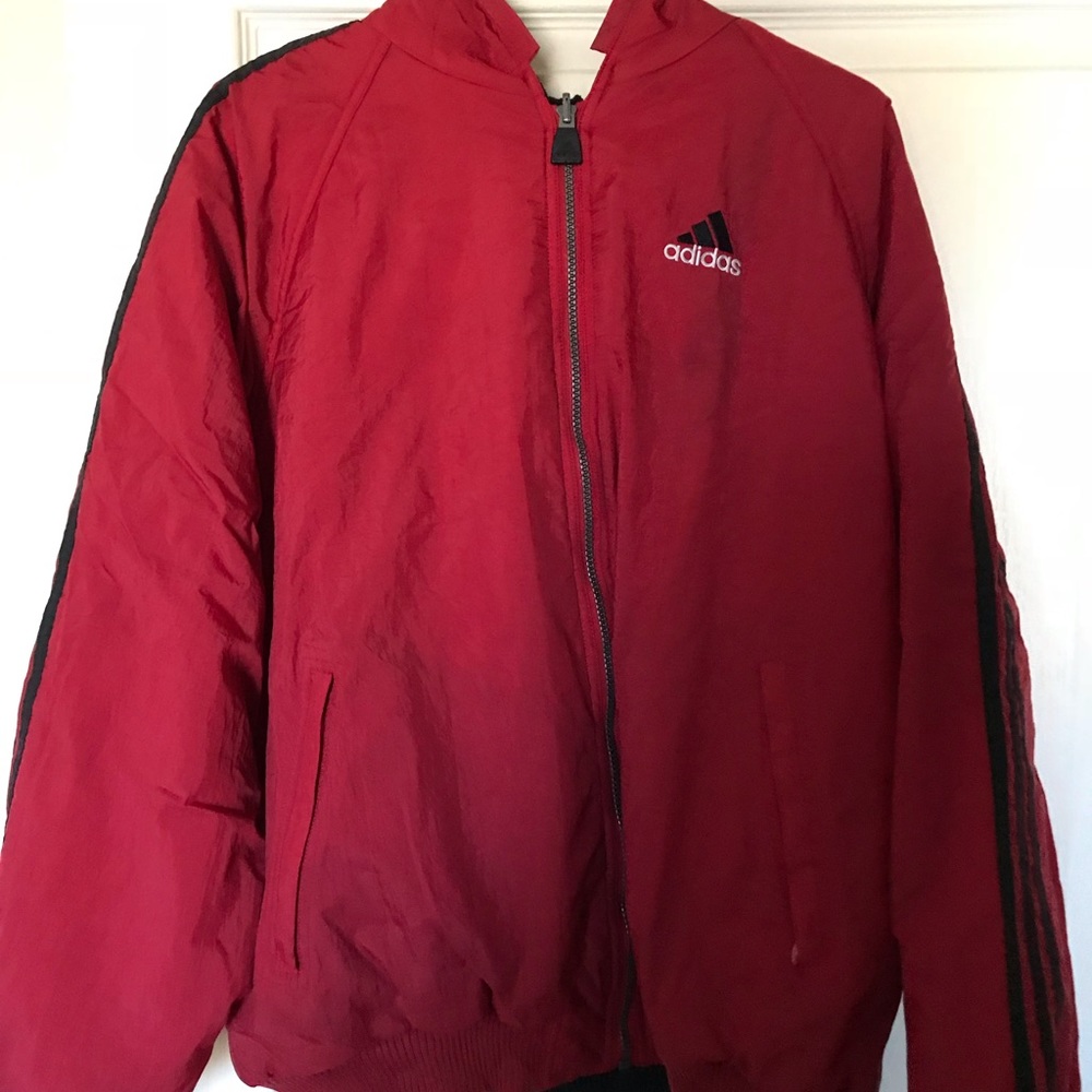 1990s ADIDAS REVERSIBLE ZIPPER JACKET *RARE*
